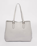 Grey Tori Large New Tote Bag