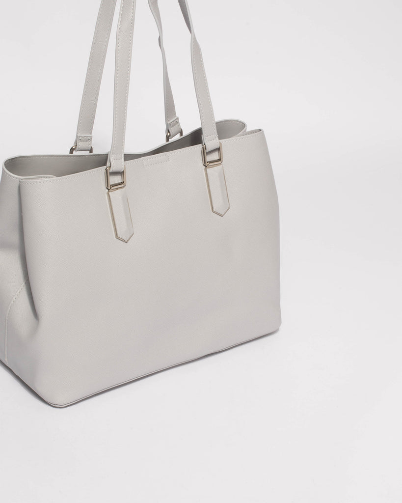 Grey Tori Large New Tote Bag