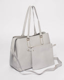 Grey Tori Large New Tote Bag