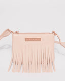 Pink Junior Fringe Mini Crossbody Bag