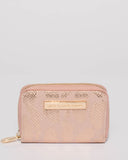 Pink Croc Multi Credit Card Purse