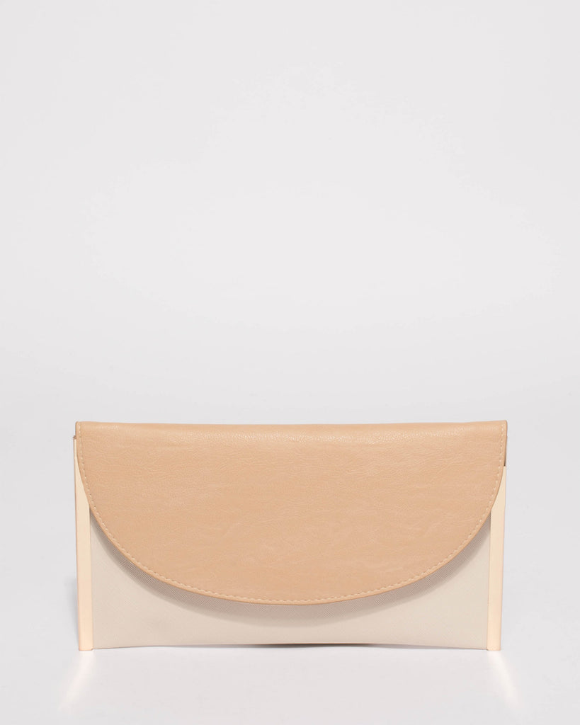 Natural Lauren Flat Clutch Bag