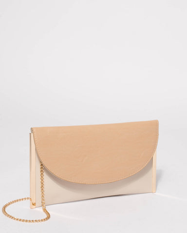 Natural Lauren Flat Clutch Bag