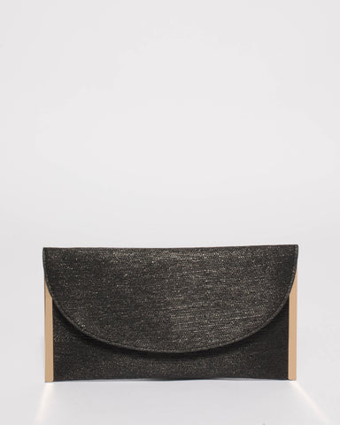 Black Lauren Flat Clutch Bag