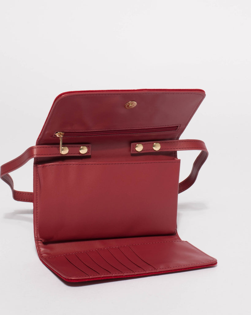 Red Maria Crossbody Bag Wallet