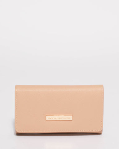 Beige Maria Crossbody Bag Wallet