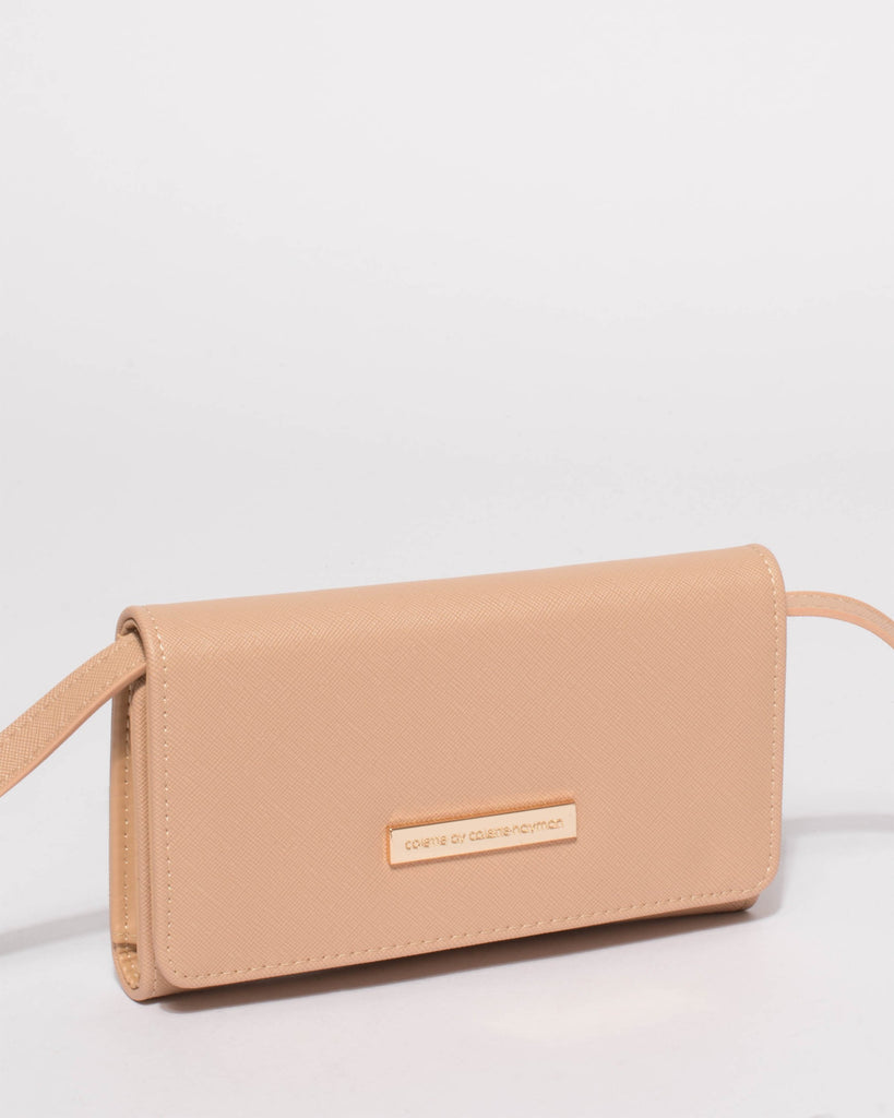 Beige Maria Crossbody Bag Wallet