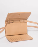 Beige Maria Crossbody Bag Wallet