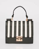 Monochrome Lyla Top Handle Tote Bag
