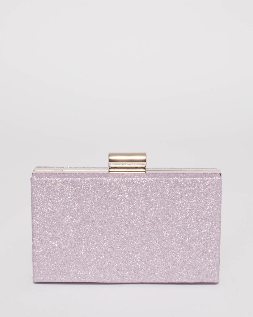 Purple Sally Hardcase Clutch Bag