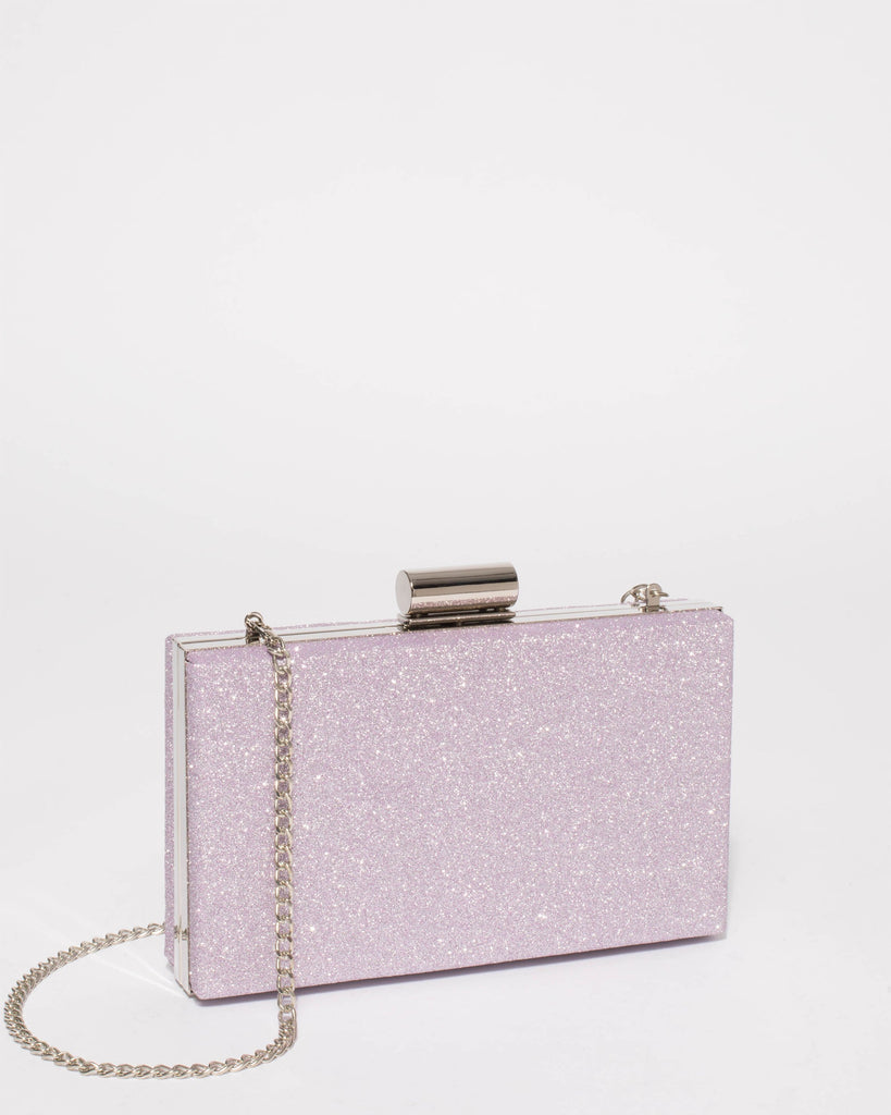 Purple Sally Hardcase Clutch Bag