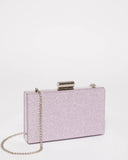 Purple Sally Hardcase Clutch Bag