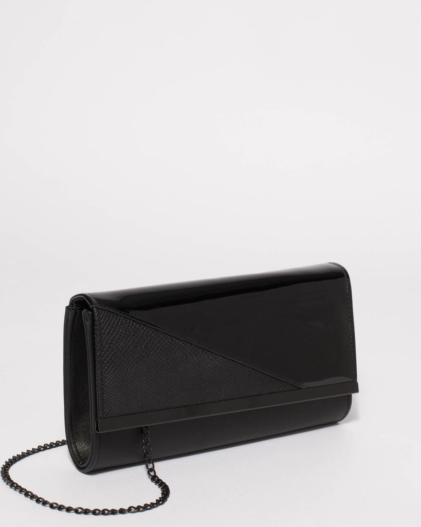 Black Alexa Evening Clutch Bag