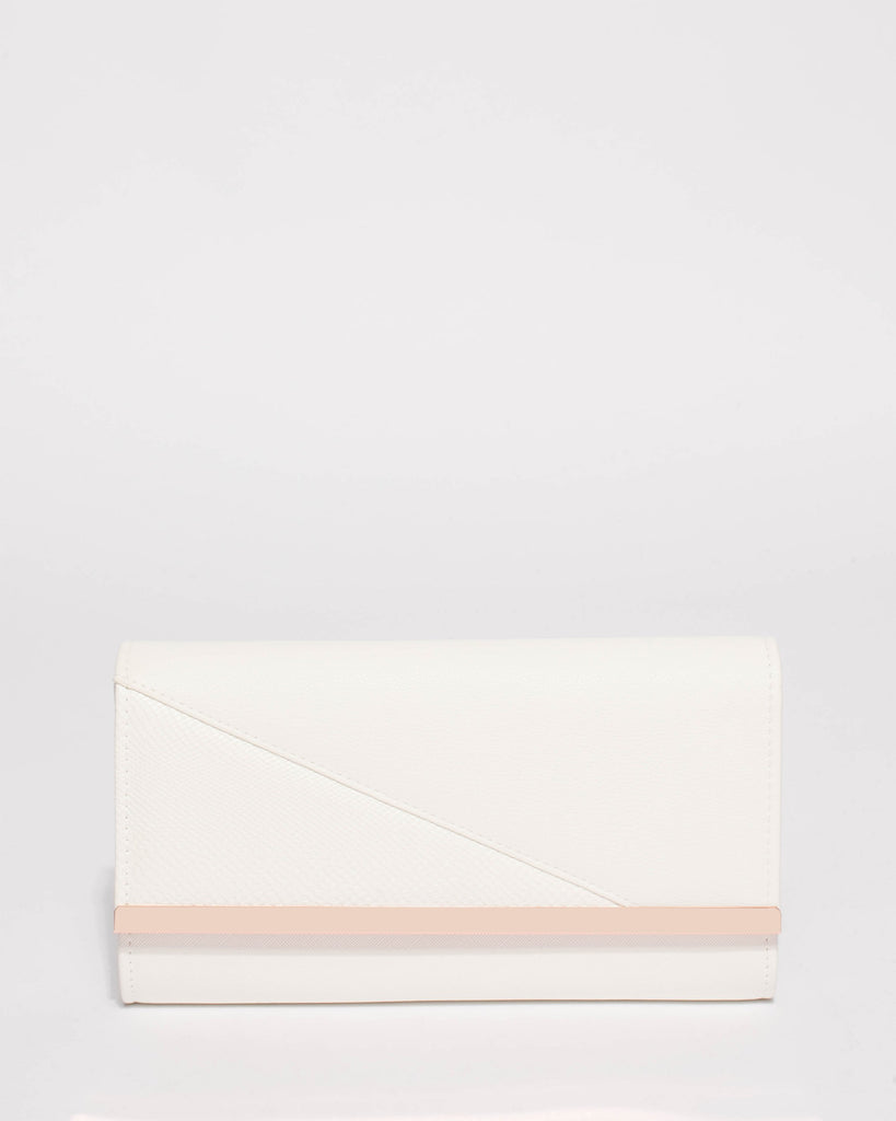 White Alexa Evening Clutch Bag