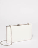 White Fergi Evening Clutch Bag