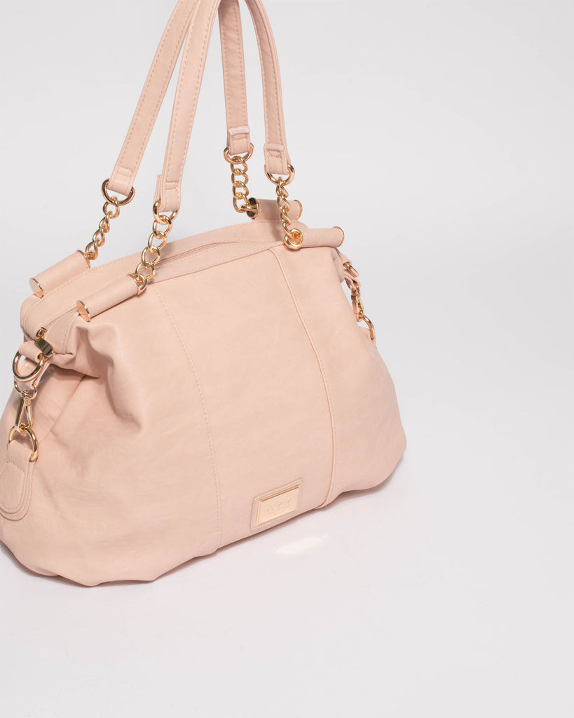 Pink Akira Soft Hobo Bag