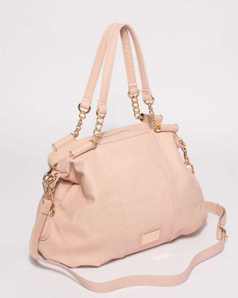 Pink Akira Soft Hobo Bag