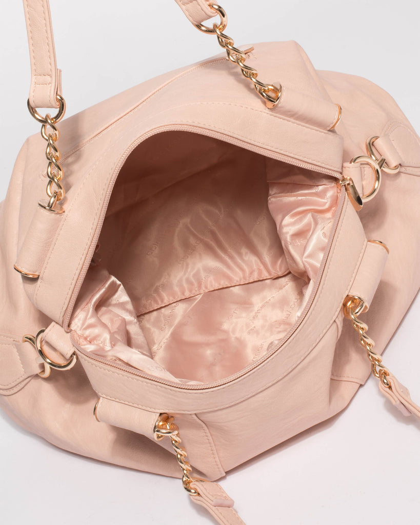 Pink Akira Soft Hobo Bag
