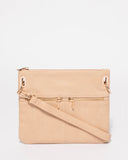 Beige Keya Small Bag With Gold Hardware