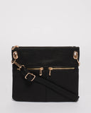 Black Keya Small Bag With Gold Hardware