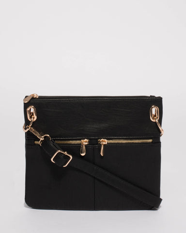 Black Keya Small Bag With Gold Hardware