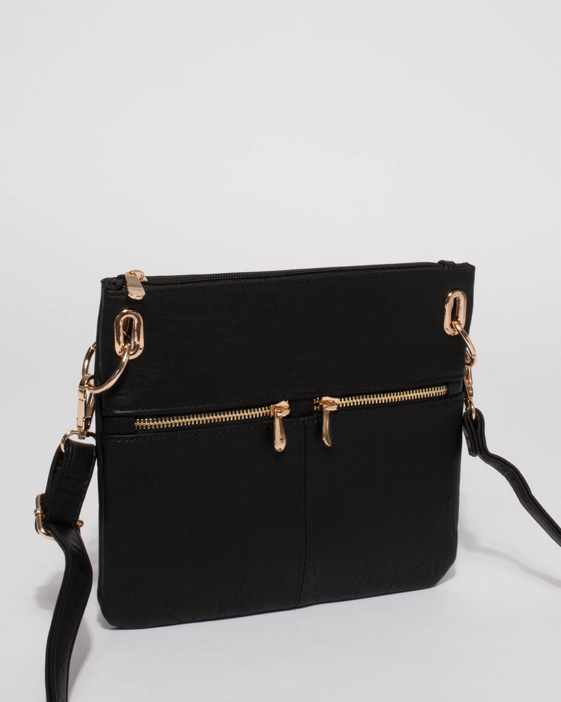 Black Keya Small Bag With Gold Hardware
