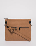 Caramel Keya Small Bag With Gunmetal Hardware