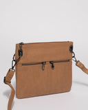 Caramel Keya Small Bag With Gunmetal Hardware