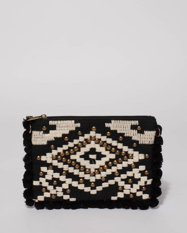 Monochrome Weave Ayla Peta Crossbody bag