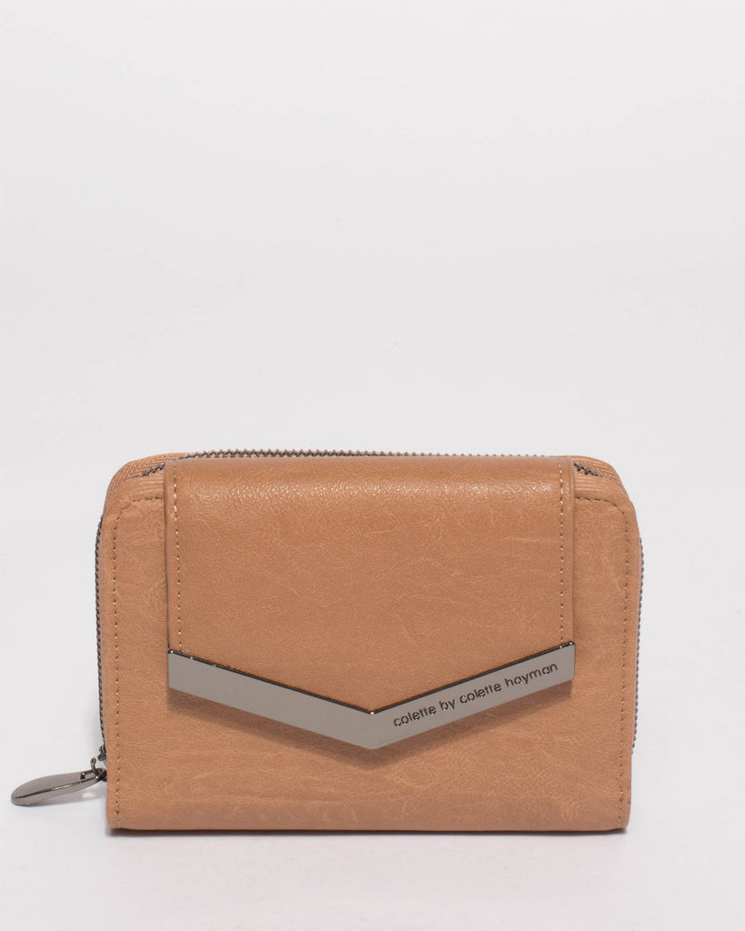 Caramel Blake Arrow Mini Wallet