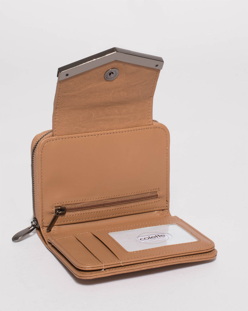 Caramel Blake Arrow Mini Wallet