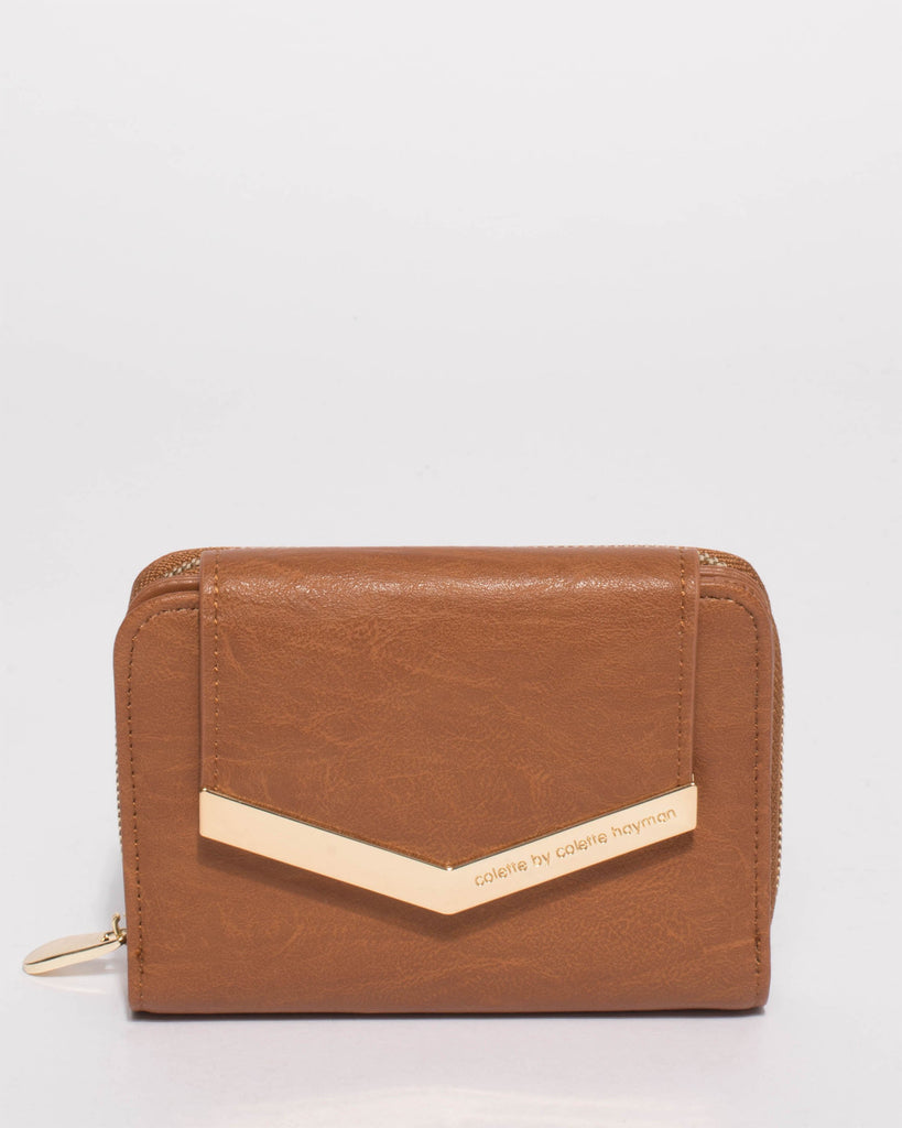 Tan Blake Arrow Mini Wallet