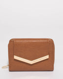 Tan Blake Arrow Mini Wallet