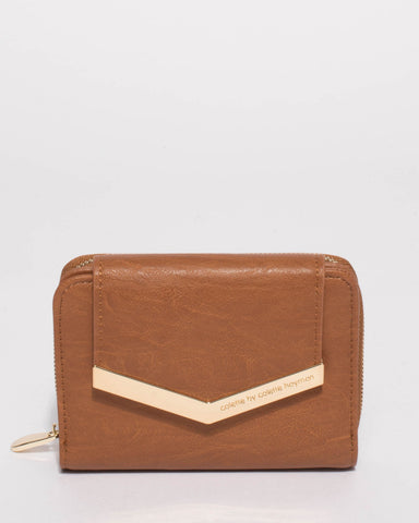 Tan Blake Arrow Mini Wallet