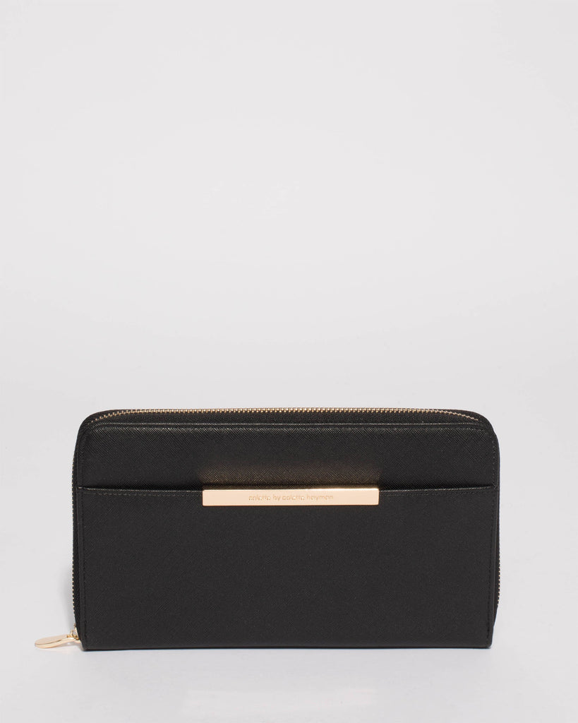 Black Sandy Large Wallet
