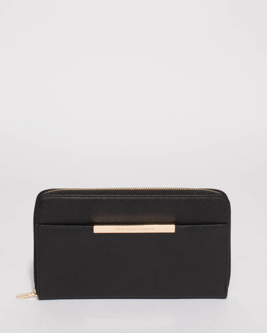 Black Sandy Large Wallet