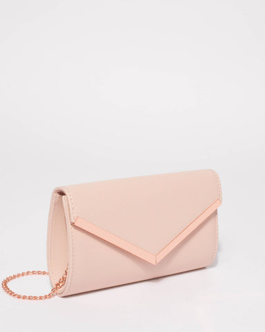 Pink Cindy Evening Clutch Bag