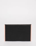 Black Dany Double Pouch Clutch Bag