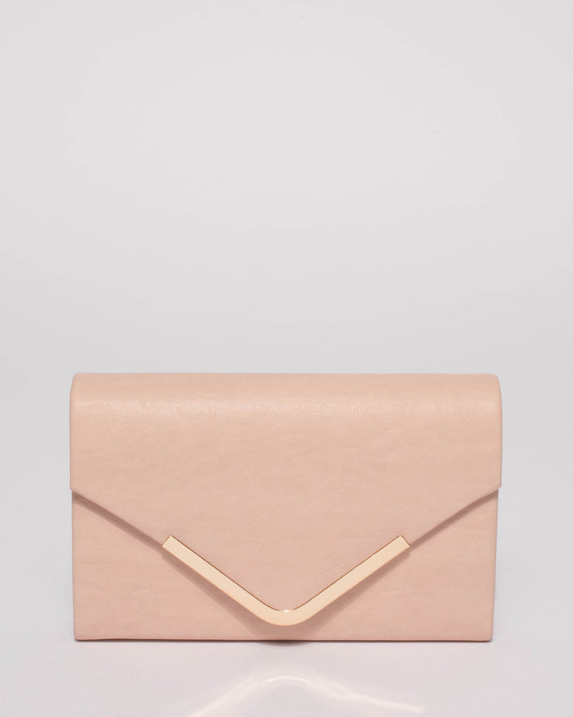 Pink Lila Envelope Clutch Bag