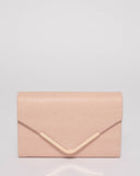 Pink Lila Envelope Clutch Bag