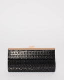 Black Liza Sparkle Clutch Bag