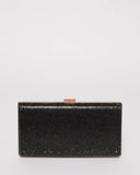 Black Margot Hardware Clutch Bag