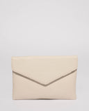 Ivory Smooth Samantha Clutch Bag