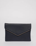 Navy Smooth Samantha Clutch Bag