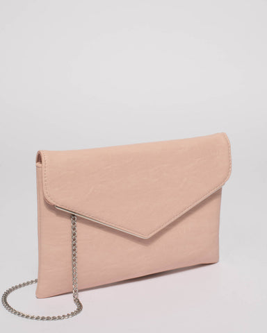 Pink Smooth Samantha Clutch Bag