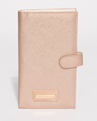 Rose Gold Toni Travel Wallet