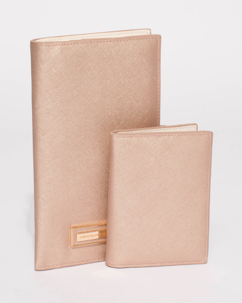 Rose Gold Toni Travel Wallet