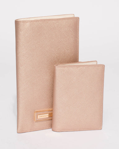 Rose Gold Toni Travel Wallet