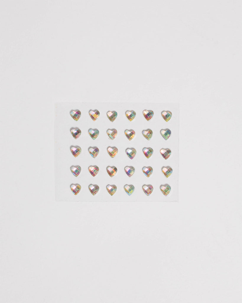 Crystal Heart Face Gems