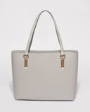 Grey Angelina Tech Tote bag With Gold Hardware